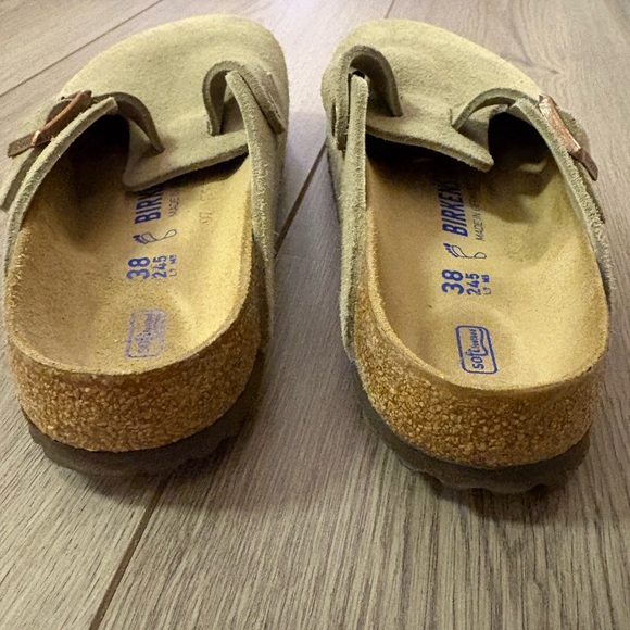 Birkenstock Boston clogs size 38 suede leather taupe, no tags - Picture 3 of 8